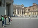 Entering Vatican