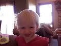 Morgan watching Morgan laugh