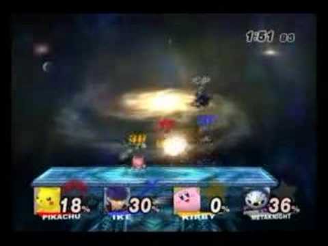 Wii版大亂鬥X (Super Smash Bros. X) 連線對戰畫面