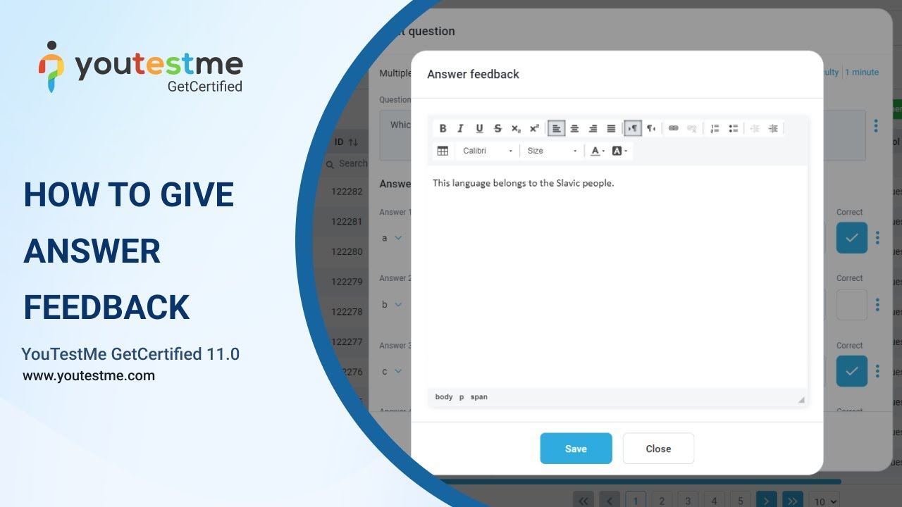 How to Provide Feedback to Answers