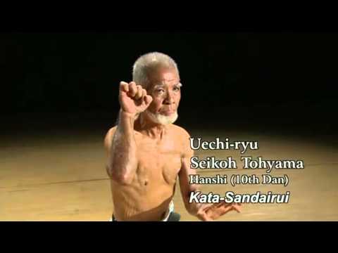 Okinawan karate master. Kata.