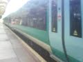 Ex-MML 170108 CrossCountry Departs Newport -2-tone