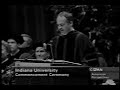 Indiana Univ. Commencement Will Shortz Pt 1