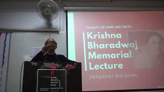 Krishna Bharadwaj Memorial Lecture 2019