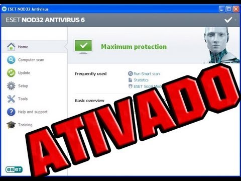 como baixar instalar e ativar esetnod 32 antivirus 6 32 bits/ 64 bits