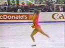 Jill was in contention to win a medal at the 1988 World Championships after placing 4th in the compulsory figures, but this short program dropped her to 6th overall.