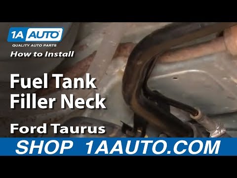 How To Install Replace Fuel Tank Filler Neck Ford Taurus 99-07 1AAuto.com