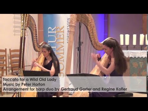 Toccata for a Wild Old Lady by Peter Horton for harp duo