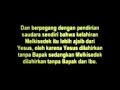 Ketuhanan Yesus oleh Antonius dan KH Bahaudin (05/20)