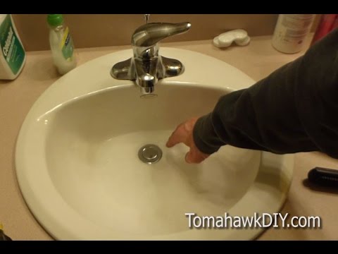 how to tighten sink drain nut