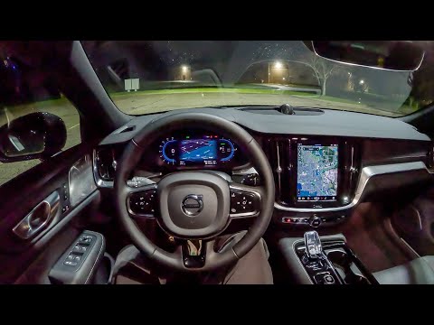 2024 Volvo V60 Recharge Polestar Engineered - POV Night Drive (Binaural Audio)