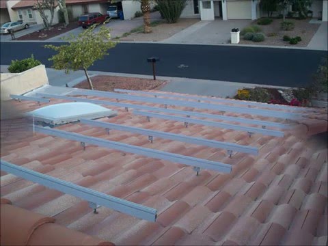 how to fit solar panels to tiled roof