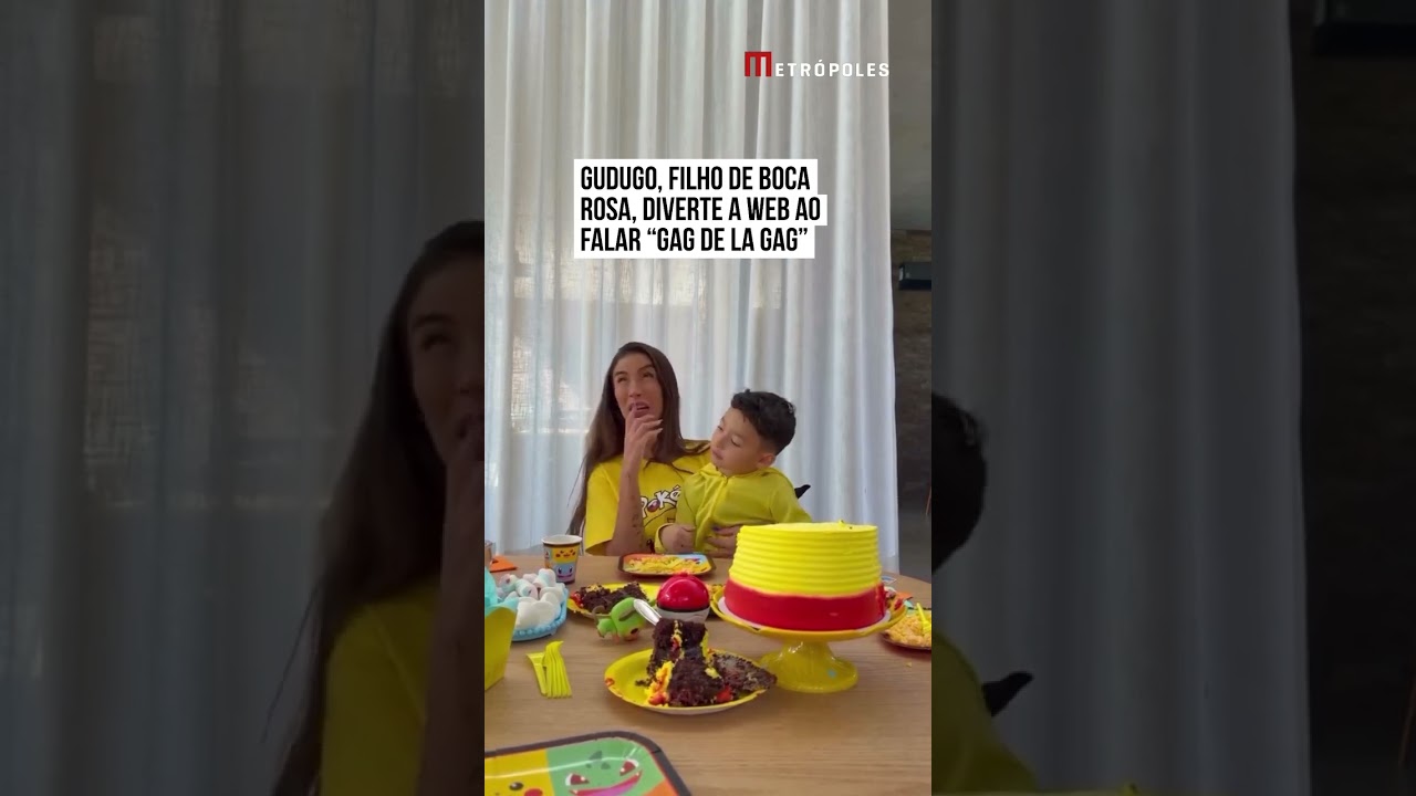 Gudugo, filho de Boca Rosa, diverte a web ao falar “gag de la gag”
