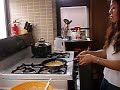 mom flipping food.. mom flipping food..