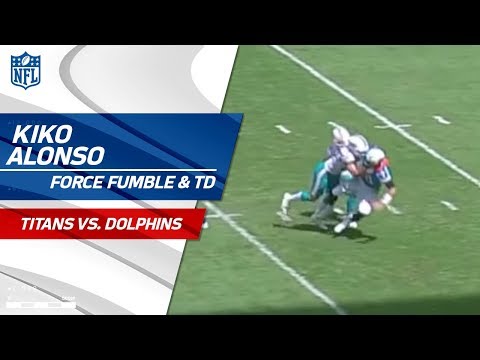 Video: Kiko Alonso Forces a Fumble & Miami Gets the Scoop & Score! | Titans vs. Dolphins | NFL Wk 5