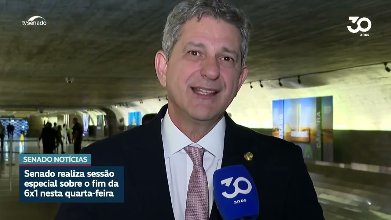 PEC do fim da escala 6x1 será debatida no Senado nesta quarta-feira (1)