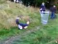 Funny Einkaufswagen accident