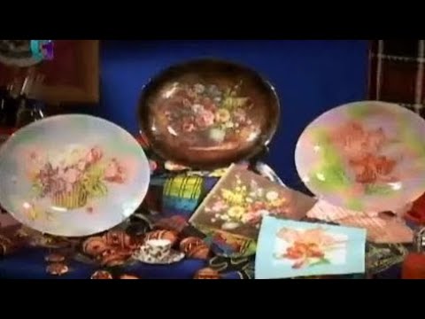 Обратный декупаж на тарелке с натальей фохтиной Обратный декупаж на тарелке с натальей фохтиной