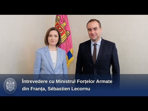 Șefa statului a avut o întrevedere cu Ministrul Forțelor Armate din Franța, Sébastien Lecornu