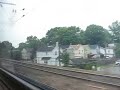 Shoe Level view passing through Rahway NJ Rail Station