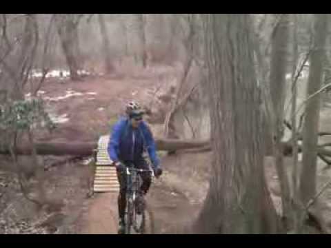 Single Speed 29er Mountain Biking Allaire State Park, Wall Twp, NJ 1-13-10