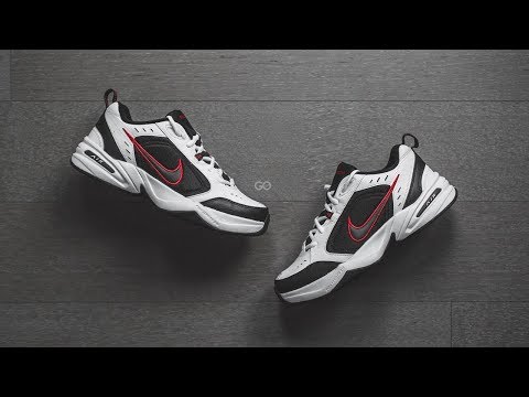 Nike Air Monarch IV "White/Black/Red"
