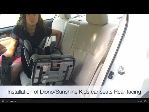 how to fasten rear facing car seat