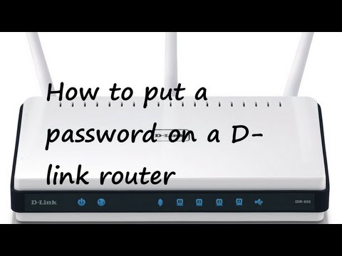 how to set dlink wireless router password