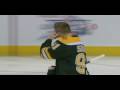 Tim Thomas lets in a goal purposely to teammate Marc Savard - All Star Super Skills 2009