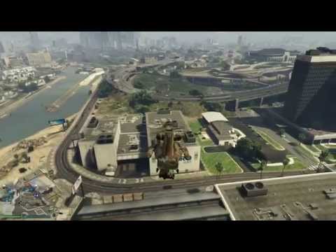 GTA Online - Catching Car Mid-air With Cargobob