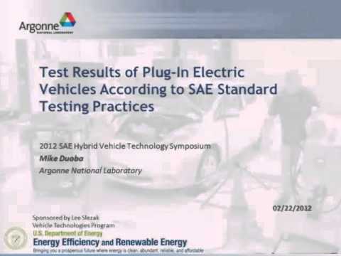 Test Results of Plug-In Vehicles According to SAE Standard Testing Practices