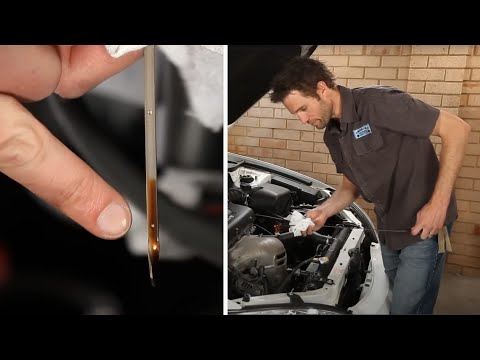 how to check engine oil