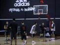 Kapono Makes It Look Easy Practicing For Foot Locker 3-Pt Shootout