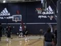 Kapono Makes It Look Easy Practicing For Foot Locker 3-Pt Shootout