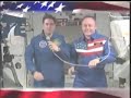 Presented by collectSPACE.com — The Source for Space History and Artifacts. Commander Mike Fincke and Flight Engineer Greg Chamitoff are living and working onboard the International Space Station. Though they are 220 miles above Earth and orbiting at 17500 miles per hour, they will still be able to participate in the upcoming election. A 1997 bill passed by Texas legislators sets up a technical procedure for astronauts -- nearly all of whom live in Houston -- to vote from space. A secure electronic ballot, generated by the Harris and Brazoria County Clerk's office, is uplinked by NASA's Johnson Space Center Mission Control Center. An e-mail with crew member-specific credentials is sent from the County Clerk to the crew member. These credentials allow the crew member to access the secure ballot. The astronauts will cast their votes and a secure completed ballot is downlinked and delivered back to the County Clerks Office by e-mail to be officially recorded. To highlight their unique voting situation and to encourage others to exercise their civic duty, Fincke and Chamitoff sent this special message.
