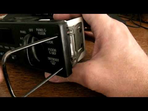 DIY Ford Mercury Radio or Heater AC Control Removal With Home Made Tool