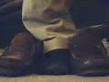 preppy shoeplay khakis and penny loafers