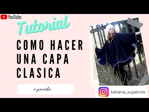 como hacer una capa - Tatiana Supervía , del blog laportamagica.blogspot.com te enseña de forma muy facil ha hacer una capa clásica!! Ve a la moda cosiendo tu propia ropa...en lap...