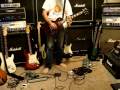 Les Paul Studio thru Line 6 DL4 to Mesa Triple Rectifier and 1966 Fender Bassman w/ Boss ML-2