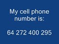 Send Me Some Texts. My Cell phone Number
