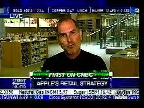apple store - I REMOVE IRRELEVANT YouTube LINKS IN COMMENTS!! DON'T BOTHER!! I BLOCK SUCH USERS! Apple CEO Steve Jobs interviewed on CNBC to mark the opening of their new ...