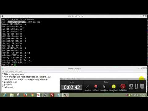 how to recover root password in solaris