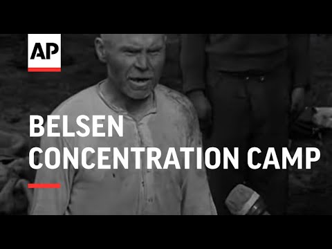 Bergen-Belsen concentration camp (30 Apr 1945, British Movietone)