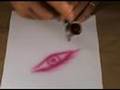 Auge mit Airbrush-Freihandtechnik Übungsbeispiel