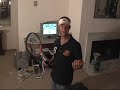 Wii Tennis with a real raquet
