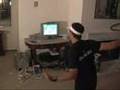Wii Tennis with a real raquet
