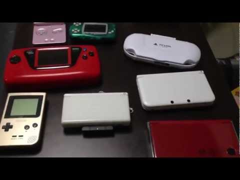 handheld console - Just some quick footage of some of my handheld game systems for the sake of comparison.