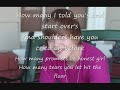 Justin bieber One less loney girl with lyrics