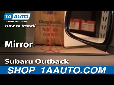 How To Install Replace Side Rear View Mirror Subaru Outback 00-04 1AAuto.com