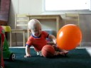Timmy with a balloon